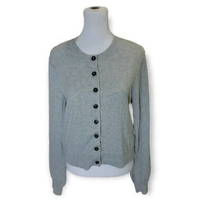 Free people Womens Button Down Sweater Cardigan Grey Super Soft Large